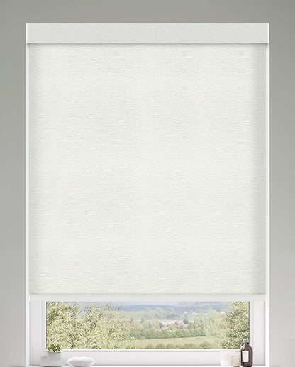 Capella Salt Light Filtering Roller Shades