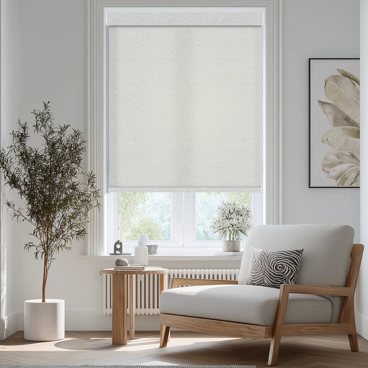 Zaria Frost Light Filtering Roller Shades
