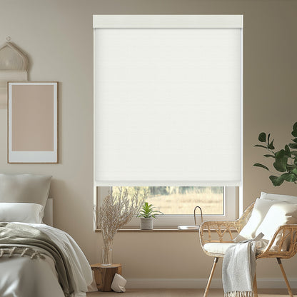 Quintana Snow Light Filtering Roller Shades