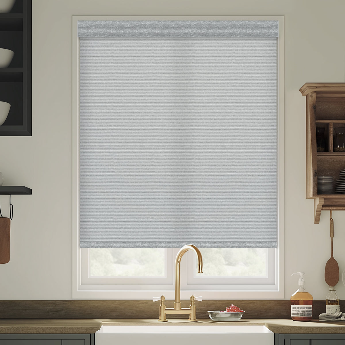 Cayo Steel Light Filtering Roller Shades