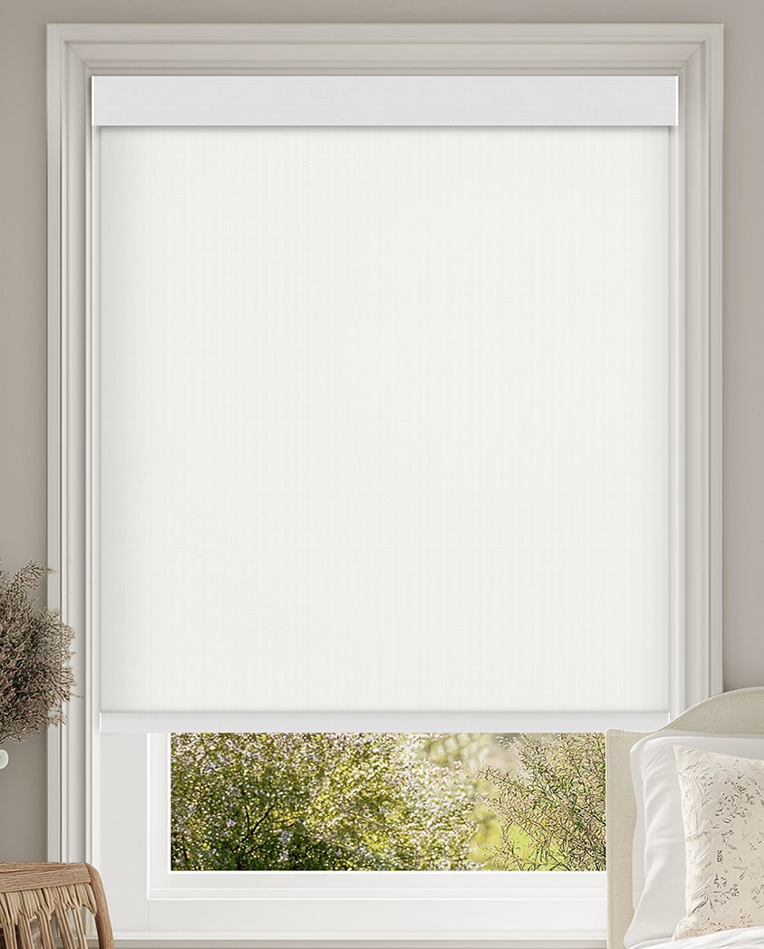 Tamora Bright White Light Filtering Roller Shades