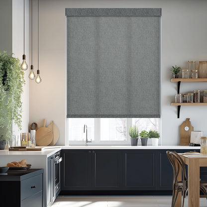 Tamora Charcoal Light Filtering Roller Shades