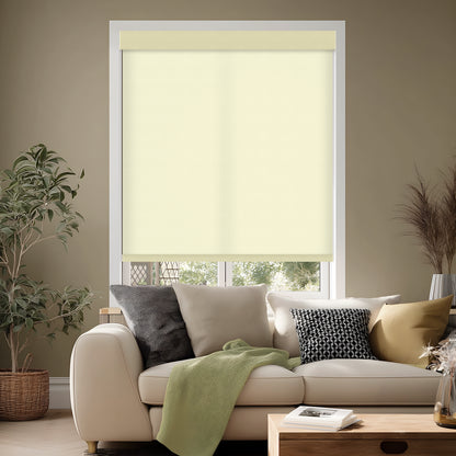 Greeley Butter Light Filtering Roller Shades