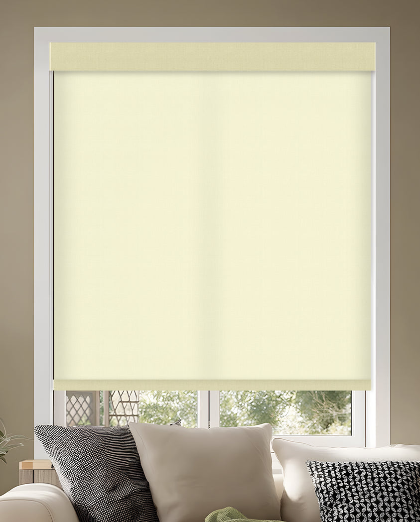 Greeley Butter Light Filtering Roller Shades