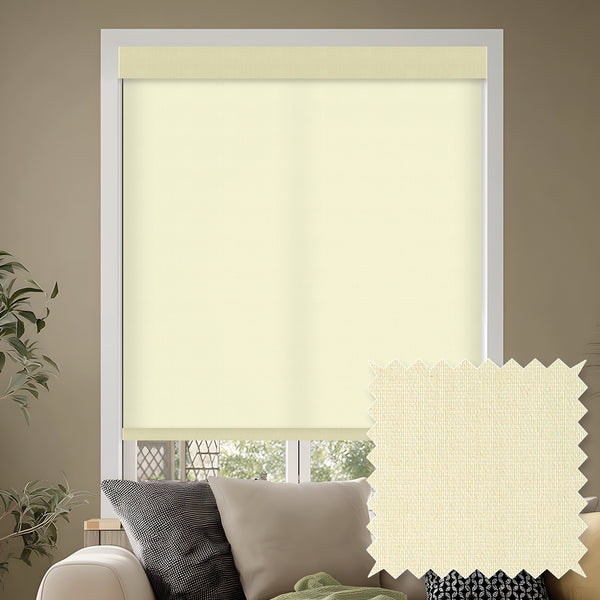 Greeley Butter Light Filtering Roller Shades