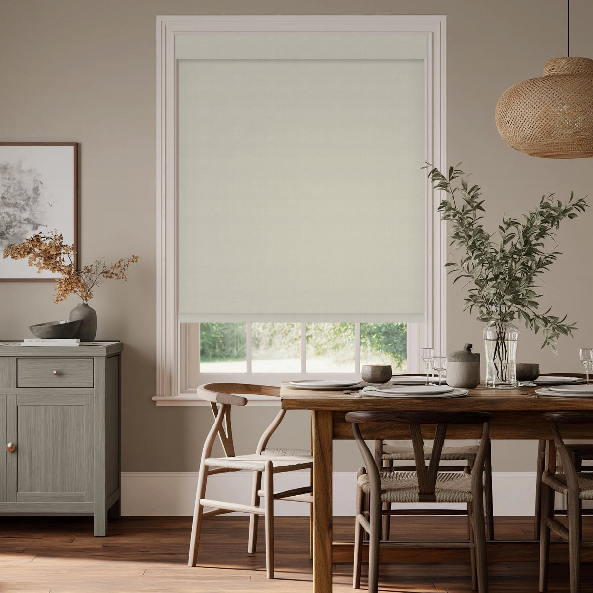 Greeley Silver Blackout Roller Shades