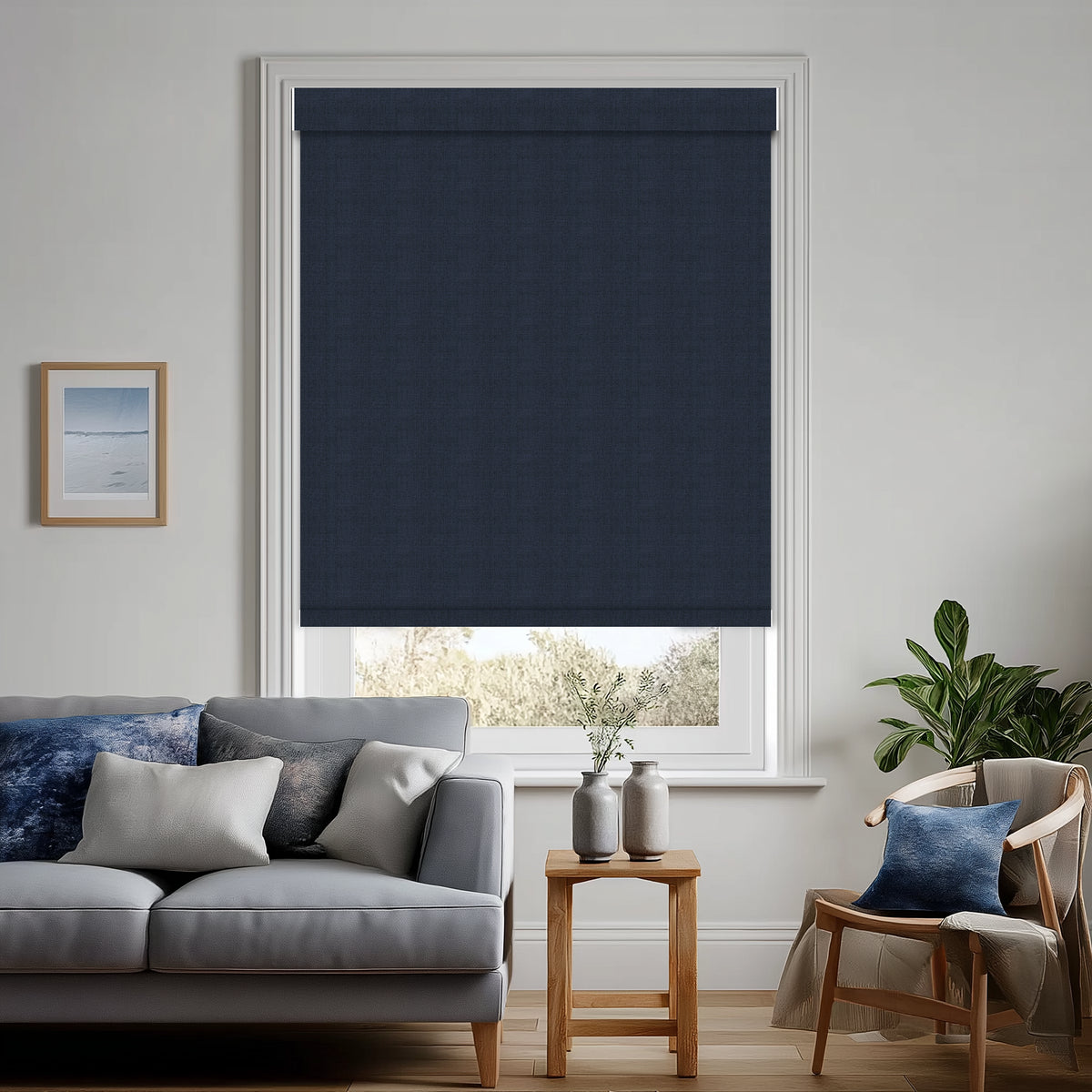 Greeley Indigo Blackout Roller Shades