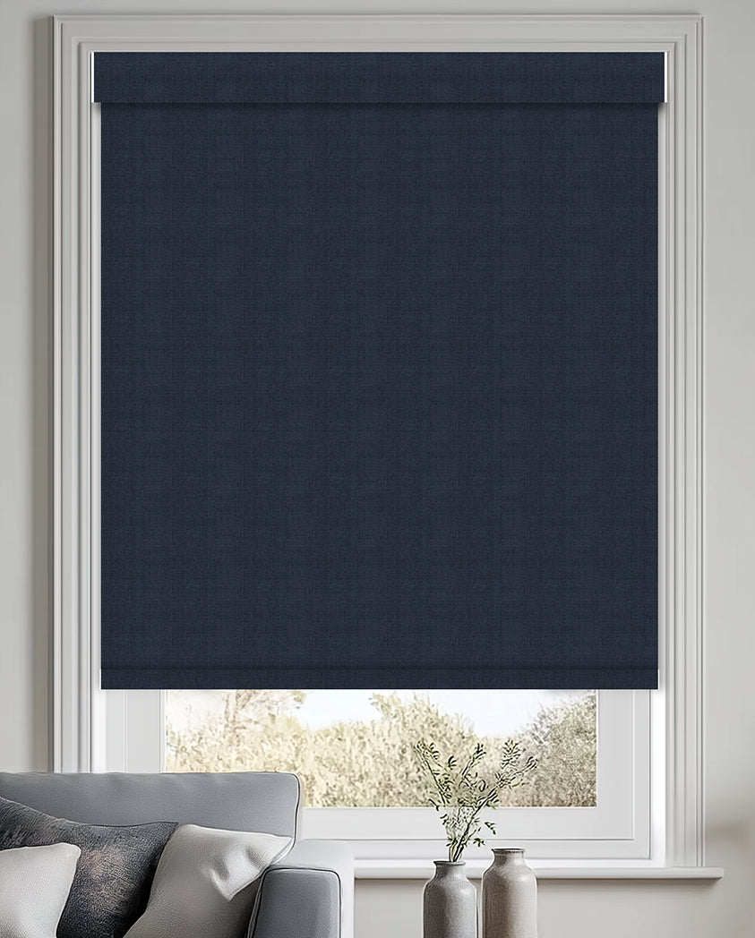 Greeley Indigo Blackout Roller Shades