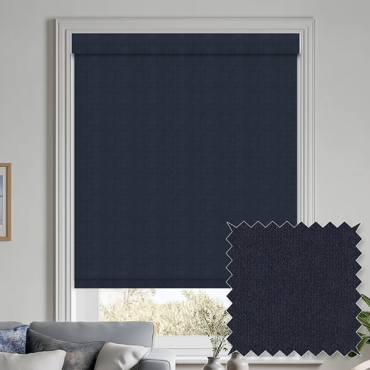 Greeley Indigo Blackout Roller Shades