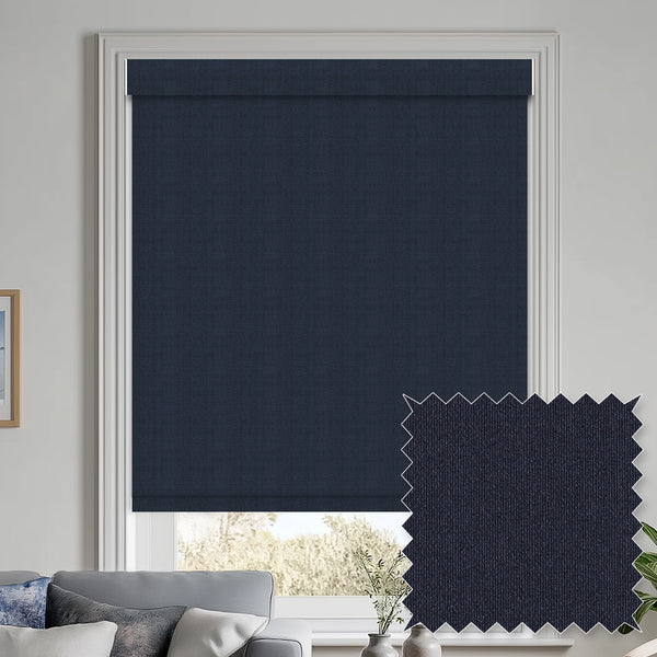 Greeley Indigo Blackout Roller Shades