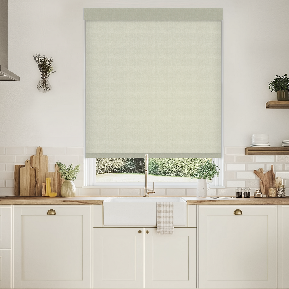 Greeley Mist Light Filtering Roller Shades