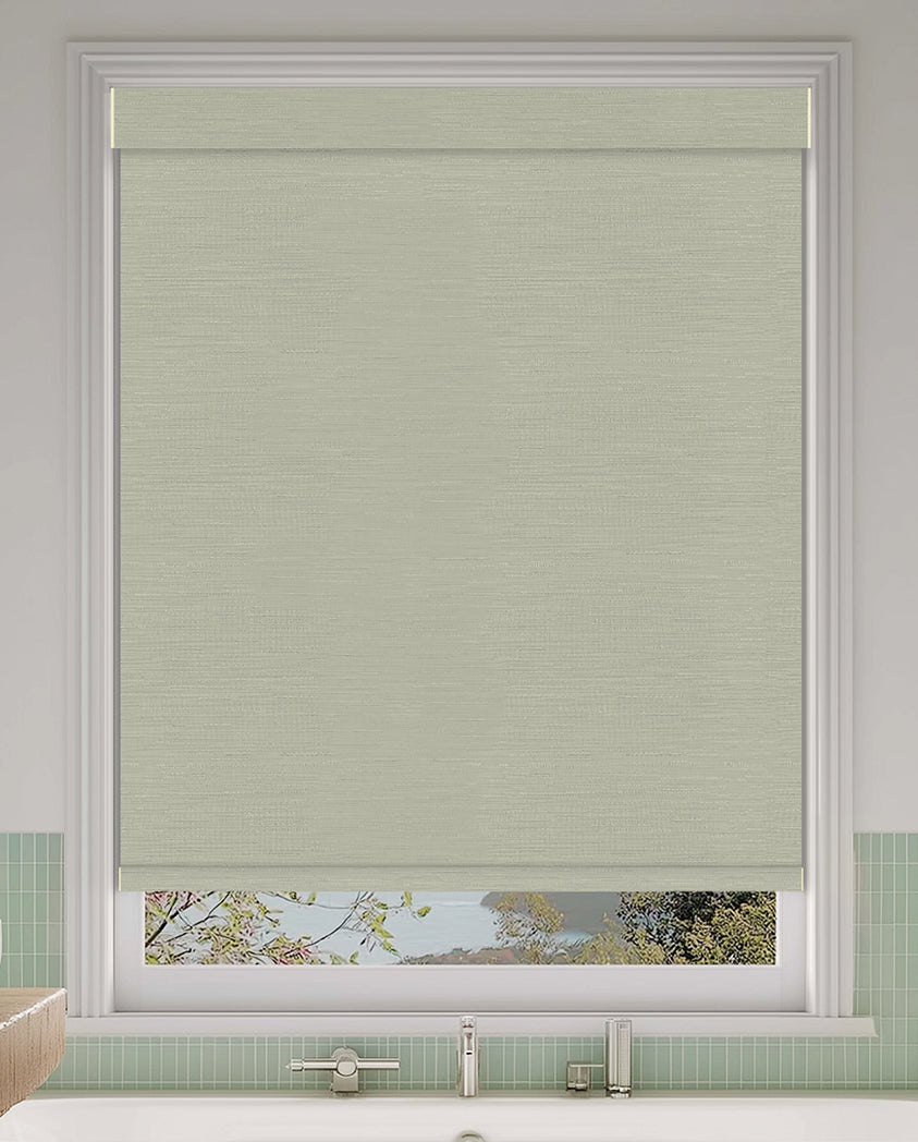 Hinton Slate Flame Retardant Blackout Roller Shades