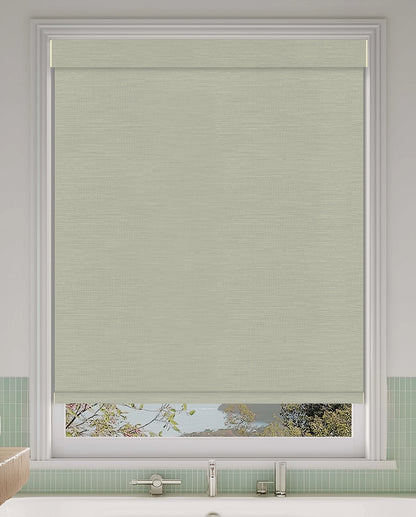 Hinton Slate Flame Retardant Blackout Roller Shades