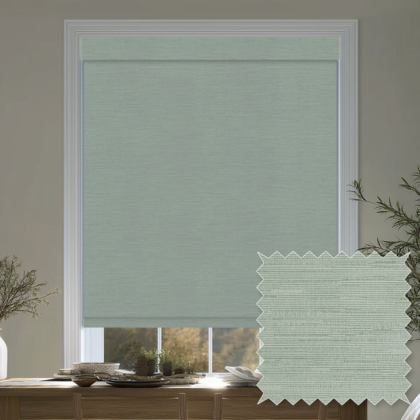 Hinton Laurel Flame Retardant Blackout Roller Shades