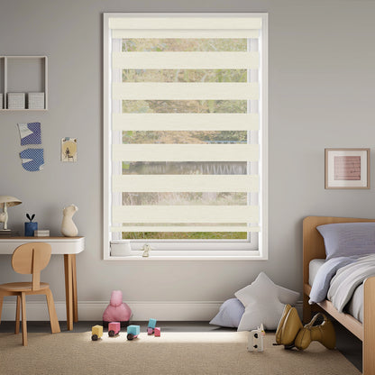 Ives Milk Light Filtering Zebra Shade