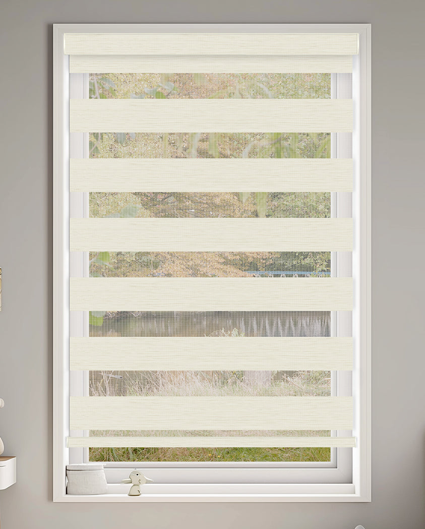 Ives Milk Light Filtering Zebra Shade