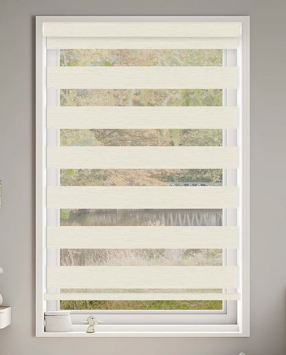 Ives Milk Light Filtering Zebra Shade