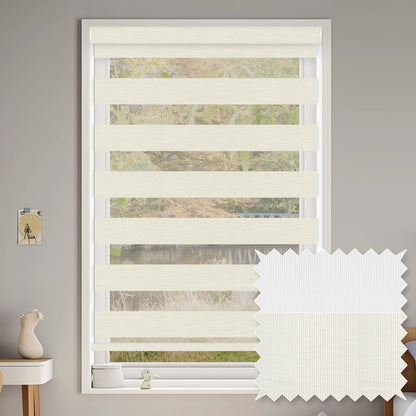 Ives Milk Light Filtering Zebra Shade