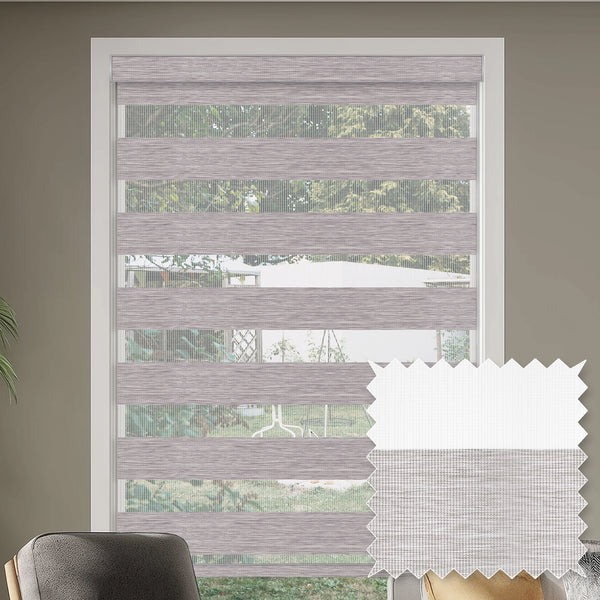 Ives Zinc Light Filtering Zebra Shade