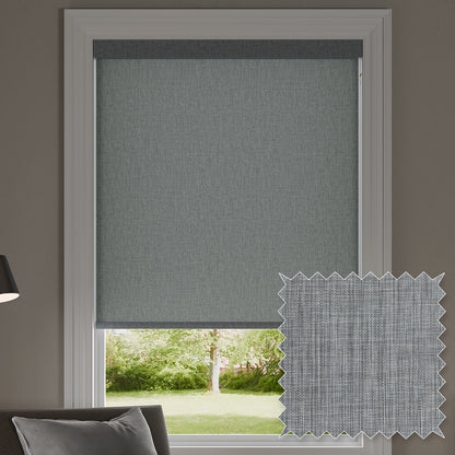 Jensen Navy Light Filtering Roller Shades
