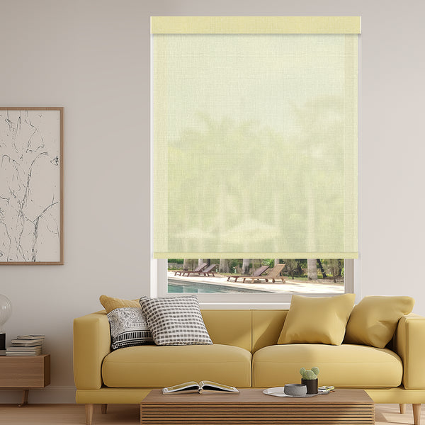Conway Butter Sheer Roller Shades