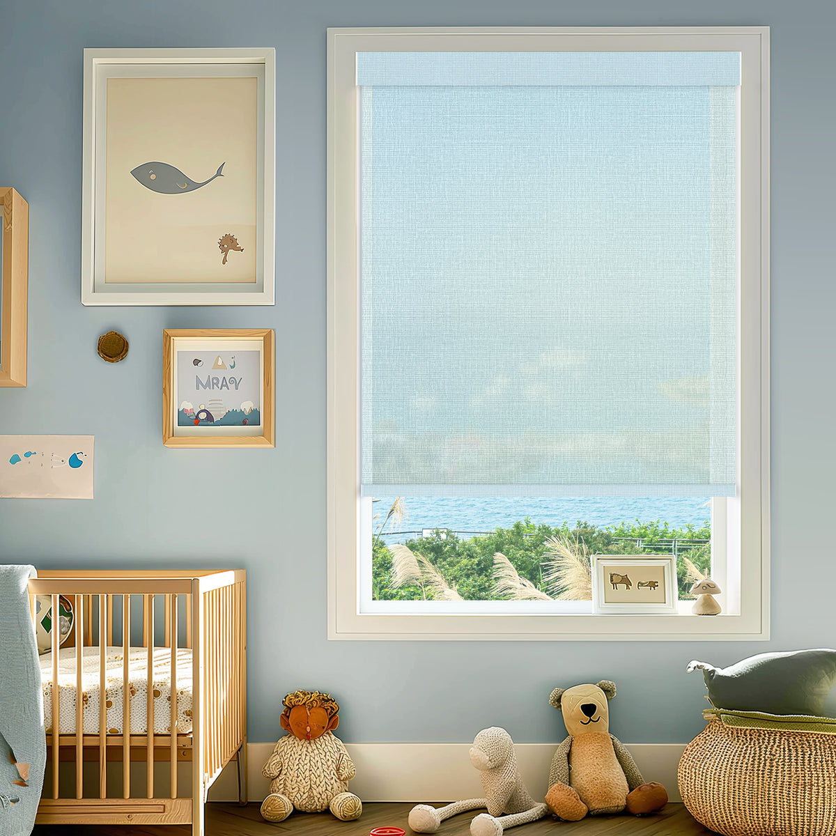 Conway Sky Sheer Roller Shades