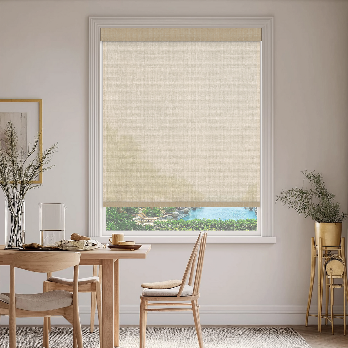 Conway Sand Sheer Roller Shades