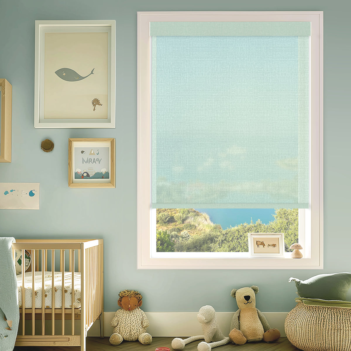 Conway Jade Sheer Roller Shades