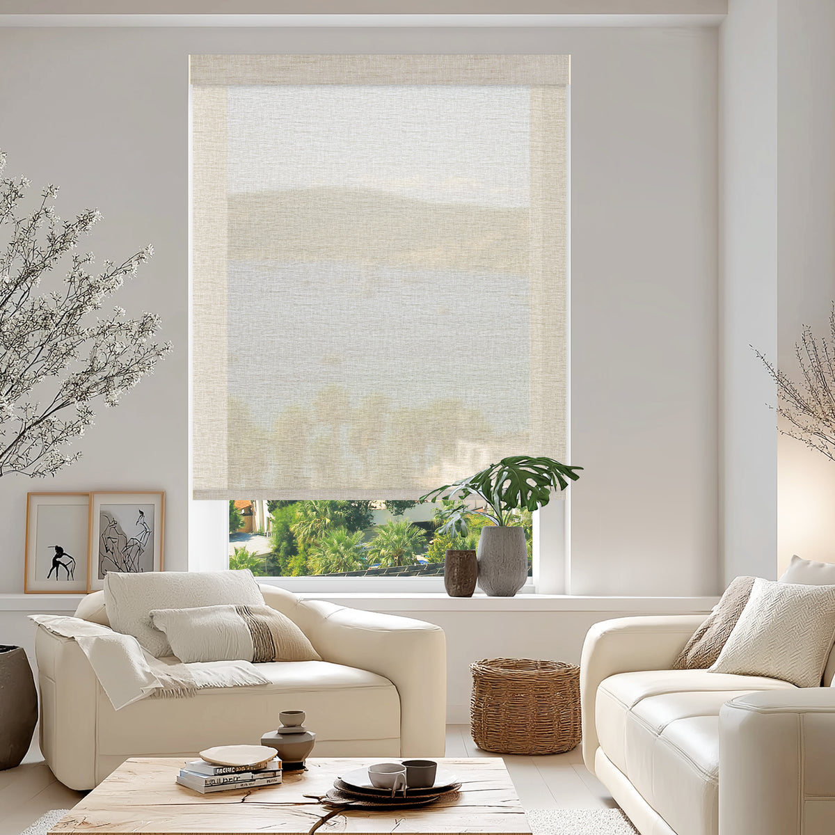 Baroda Wheat Sheer Roller Shades