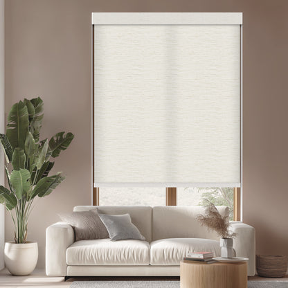 Euler Linen Milk Light Filtering Roller Shades