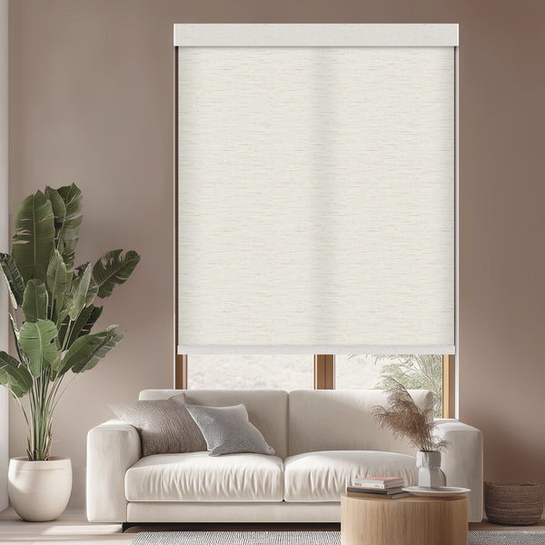 Euler Linen Milk Light Filtering Roller Shades