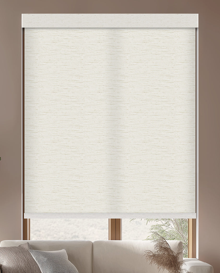 Euler Linen Milk Light Filtering Roller Shades