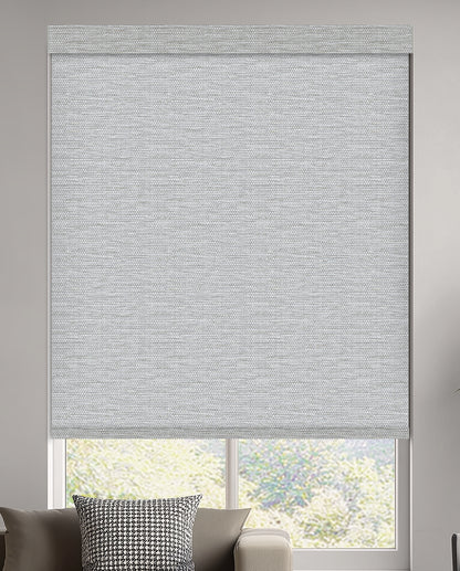 Euler Linen Ash Light Filtering Roller Shades