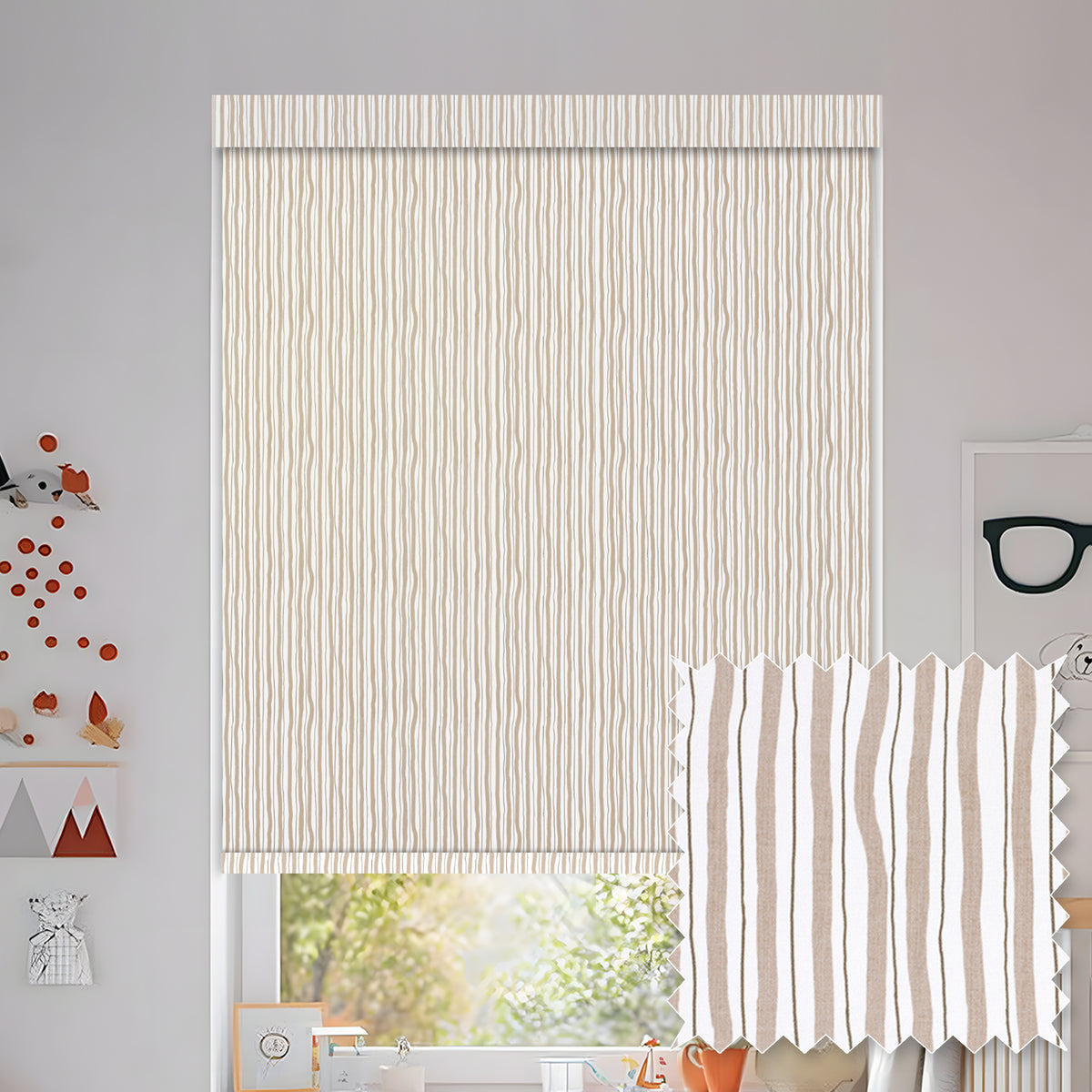 Luers Bone Blackout Roller Shades