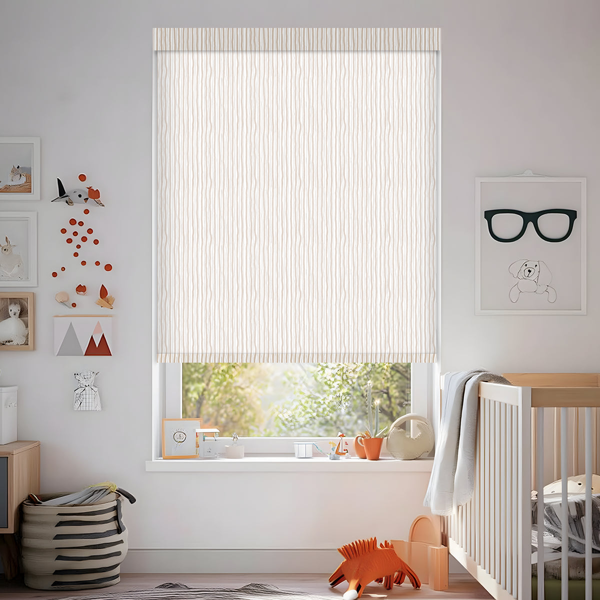 Luers Bone Light Filtering Roller Shades