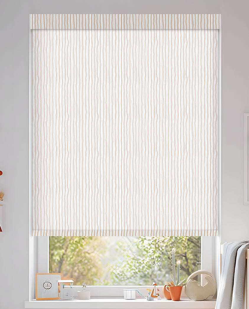 Luers Bone Light Filtering Roller Shades