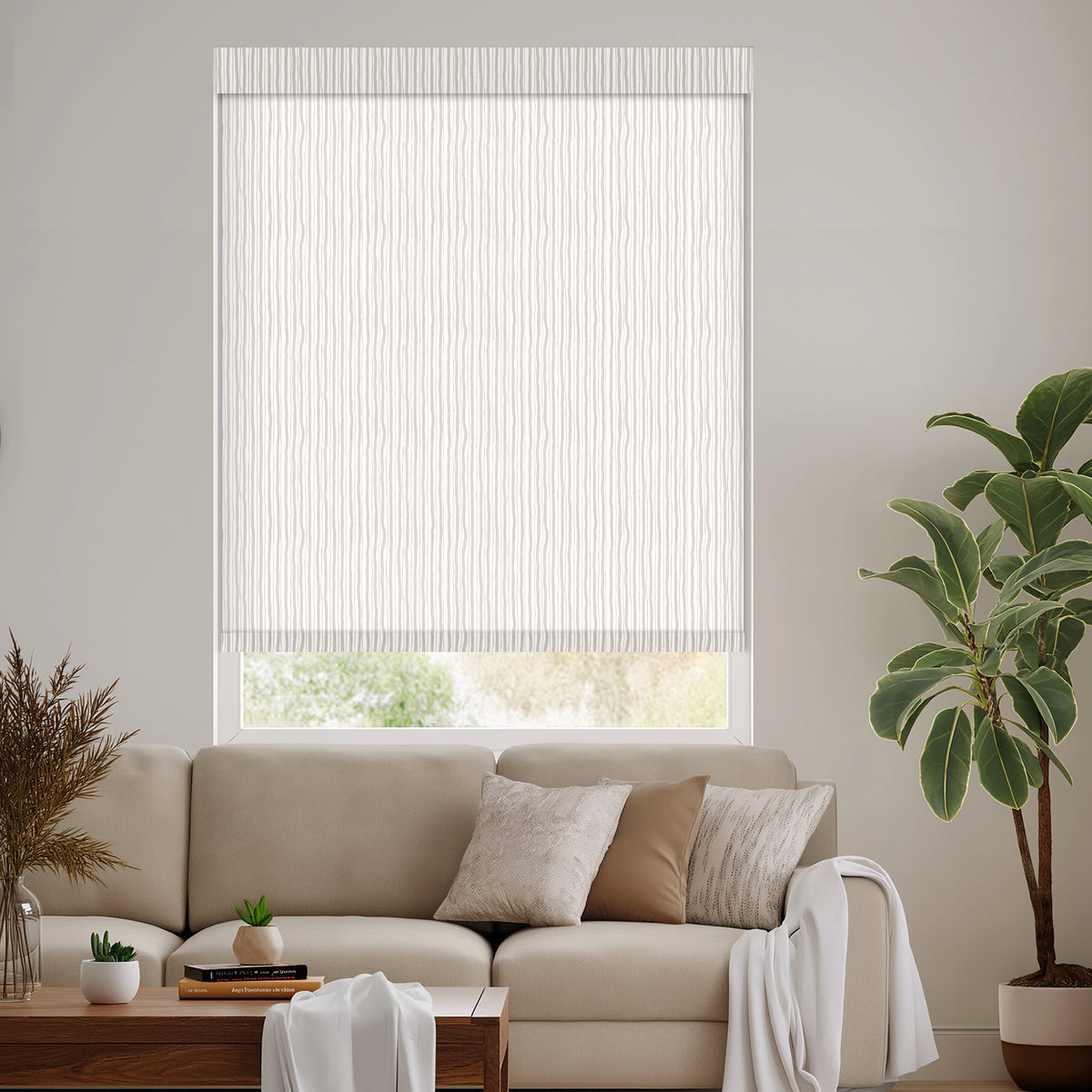 Luers Birch Light Filtering Roller Shades