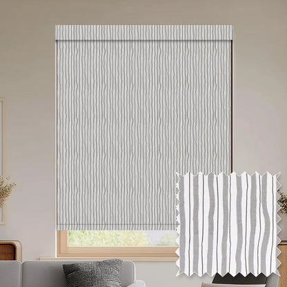 Luers Grey Blackout Roller Shades