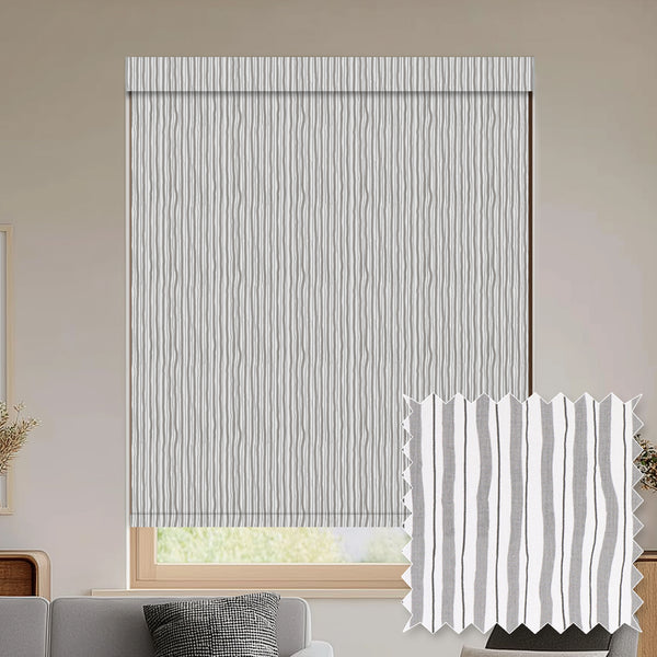 Luers Grey Blackout Roller Shades