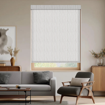 Luers Grey Light Filtering Roller Shades