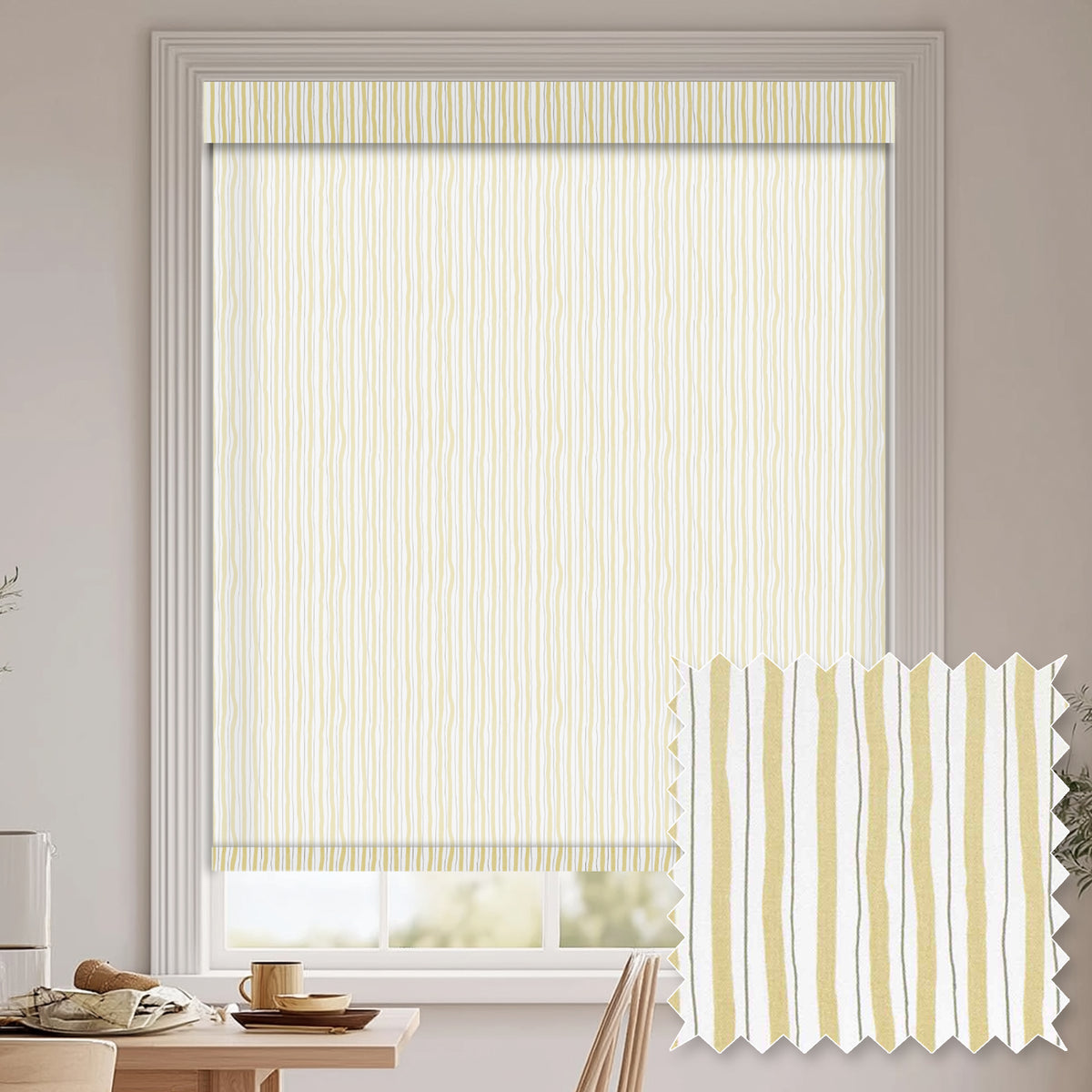 Luers Pear Light Filtering Roller Shades