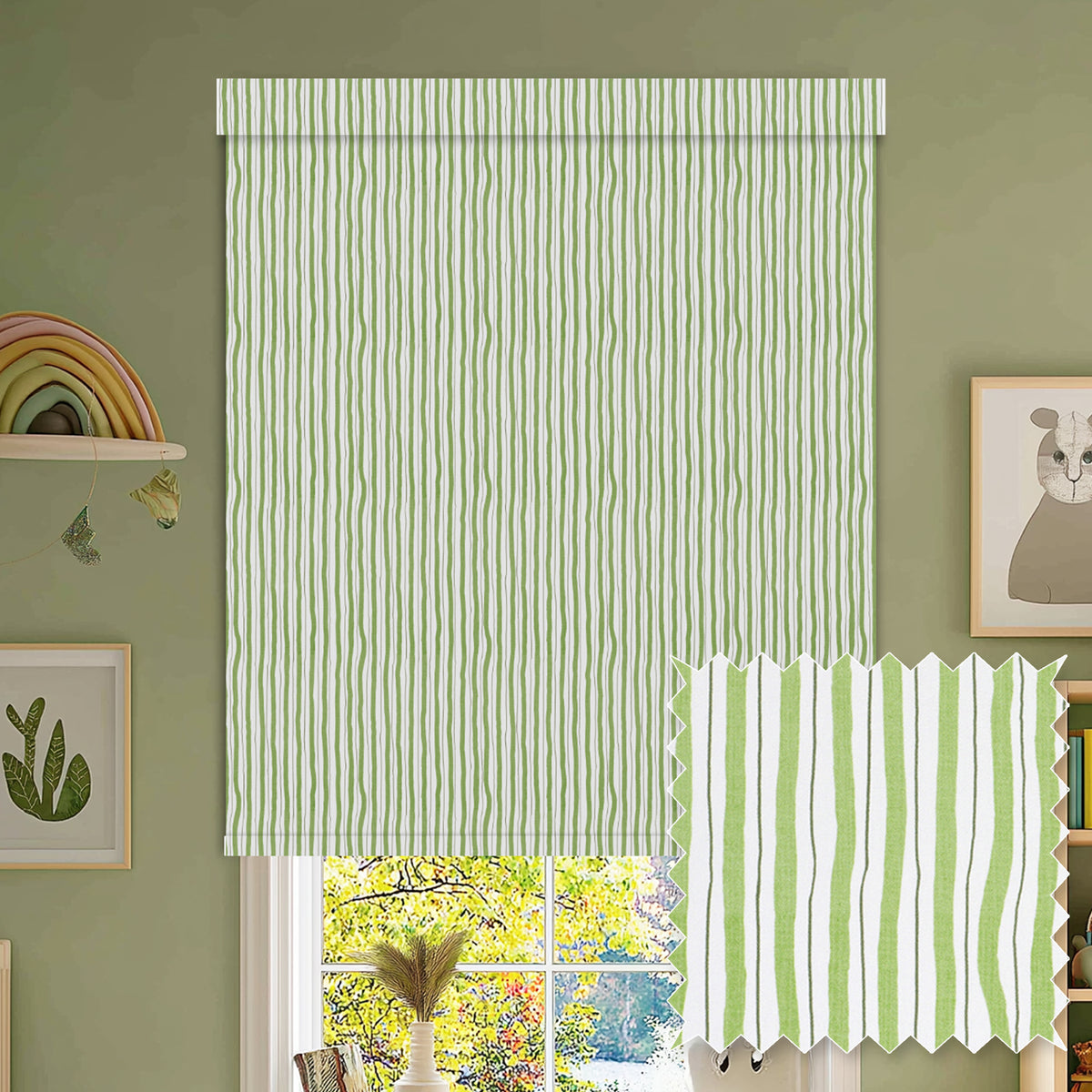 Luers Grass Blackout Roller Shades