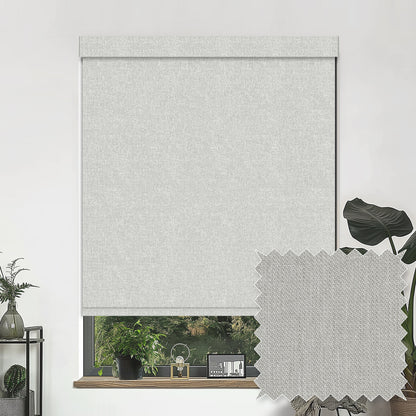 Maldon Silver Blackout Roller Shades