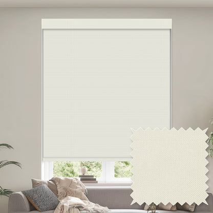 Maldon Ivory Blackout Roller Shades