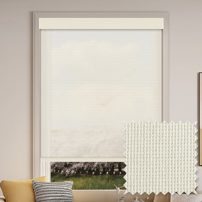 Madhu Cotton Coconut Sheer Roller Shades