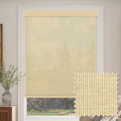 Madhu Cotton Peanut Sheer Roller Shades