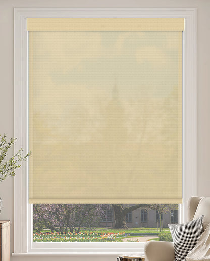 Madhu Cotton Peanut Sheer Roller Shades