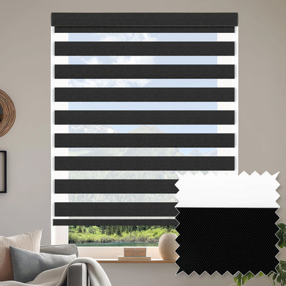 Murree Black Blackout Zebra Shade