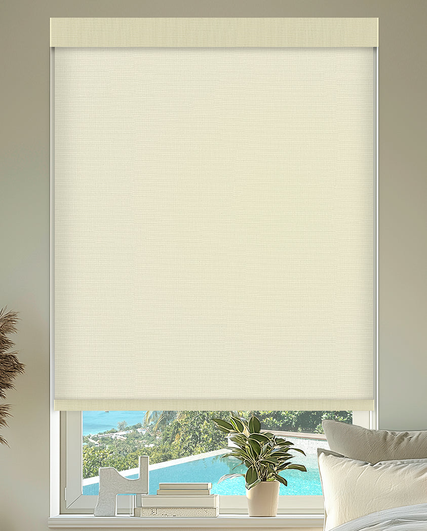 Morgan Cotton Natural Light filtering Roller Shades