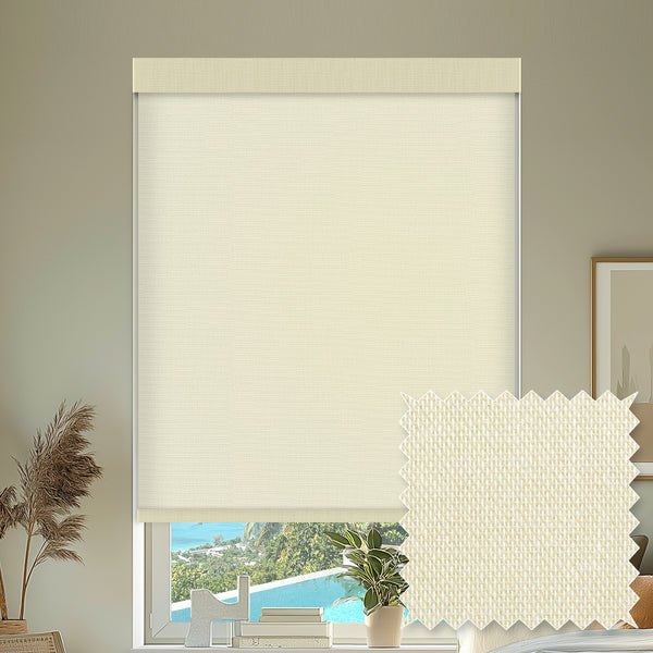 Morgan Cotton Natural Light filtering Roller Shades